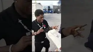 Surprising Kodak Black with Custom Shoes!