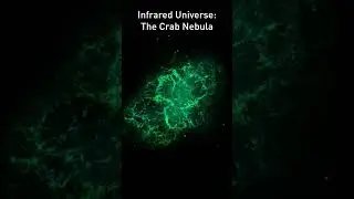 Infrared Universe: The Crab Nebula #shorts