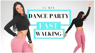 FAST Walking in 15 minutes | Fat Burning Walk at Home