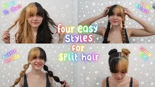 easy ways to style split hair