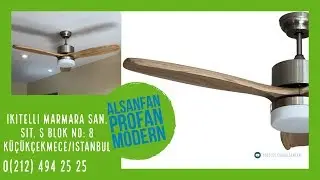 Ev Tipi Tavan Vantilatörü Alsanfan Profan Modern