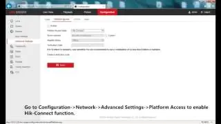 How to enable Hik Connect via web browser audio