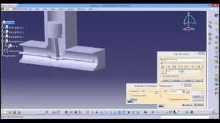 Animation of piston using Catia 