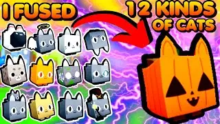 I FUSED 12 KINDS OF CAT and THIS HAPPENS...🤯  (PET SIMULATOR X)