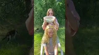 Orbeez water-beads dumped on my head by my sister!🤣 #fidgetfun