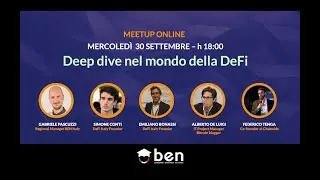 Meetup #AperiTech Online Edition 30/09/2020 - BEN Italia - Deep dive nel mondo della DeFi