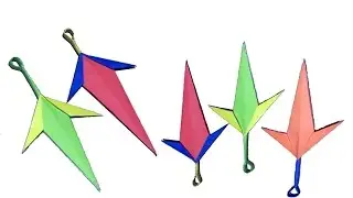 How to make a Paper Kunai Knife -   EASY Origami Kunai Knives 💌 Paper Factor 💌