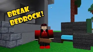 Breaking Bedrock WITHOUT COMMANDS!!! | ROBLOX BEDWARS |