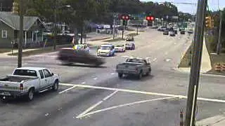 truck runs red light