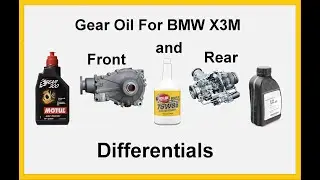The Correct Differential, Oil Front and Rear BMW X3M Competition