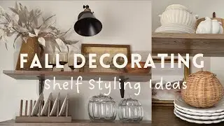 Fall Decorate With Me 2024 | Cottage Shelf Styling Ideas