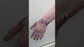 Leaf Bracelet Tattoo design.