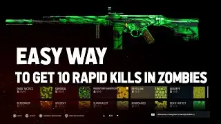EASY WAY TO GET 10 RAPID KILLS IN ZOMBIES (How To Unlock Dark Aether Camo Fast)