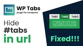 Remove Hash Tags from url in wp-tabs plugin in wordpress | Hide hash from url in wp tabs plugin