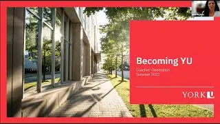 Becoming YU Coaches' Orientation | Summer 2022