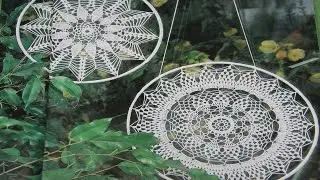 ОЧАРОВАТЕЛЬНАЯ АЖУРНАЯ САЛФЕТКА - УКРАШЕНИЕ ОКНА И ЧУДЕСНЫЙ ДЕКОР ДЛЯ ПРАЗДНИКОВ ( часть 2-я).