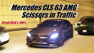 Mercedes CLS 63 AMG Scissors in Tokyo's Traffic (Assetto Corsa)
