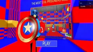 🔒CAPTAIN AMERICA PRISON RUN OBBY [FIRST PERSON] #roblox #scaryobby
