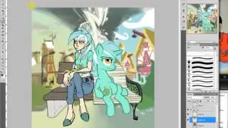 Speedpaint: Lyra and human Lyra and Wren