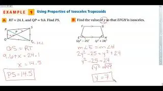 6-6 Properties of Trapezoids
