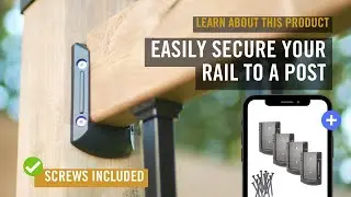Easily install your rail with these connectors | Deck or Porch| Learn About Our Product: DRC