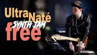 Ultra Nate - Free | Live Guitar & Synth Cover & Some SYNTHWAVE Jam