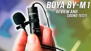 Boya BY-M1 Lavelier Microphone Review and Sound Test! Best Budget Lav Mic!