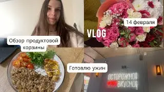 VLOG | Готовлю ужин |14  февраля | Обзор продуктовой корзины