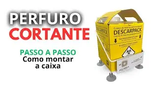 Montagem FÁCIL da Caixa de perfurocortantes em 3 Minutos. Passo a passo