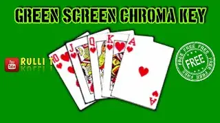 Green Screen HD - PLAYING CARD GAMBLING CASINO animation 🔊 sound