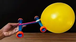 🎈How to make an air-powered car 🚗 - Homemade Projects