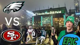 Eagles vs 49ers Vlog!  A Fun Night at the Linc but a Bad loss for Philly