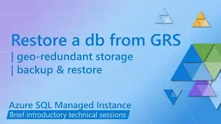 Restore a database backup from geo-redundant storage (GRS)