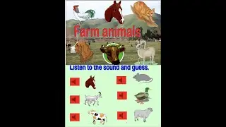 how to teach animals  in the Kindergarten ESL | Animal powerpoint guessing game|teach animals kid