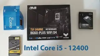 Asus B660-plus wifi d4 - Intel i5 12400 (Full assembly)