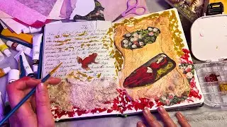 ASMR Art Journal with Me (Whispered)