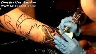 Татуировка Чужой органика Tattoo by Constantine Novikov www.tattooartist.ru