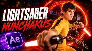 CÓMO HACER NUNCHAKUS CASEROS LASER 🥋 + VFX After Effects #Nunchaku #Chaco #Tutorial
