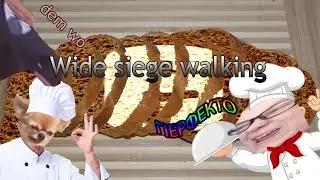 wide siege walking