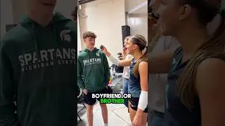 One guy at a volleyball tournament and everyone starts guessing…boyfriend or brother 🤔 