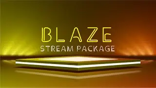 Animated Stream Overlay Package Blaze | Stream Designz