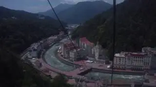 Канатная дорога Олимпия от Роза Хутор плато