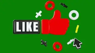 3D Like And Subscribe Button On Green Screen Makerz