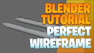 How to produce a perfect wireframe render image - Blender Tutorial
