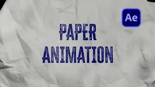 Paper reveal animation in after effect