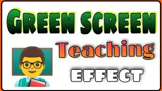 #vfx #greenscreen || Teaching green screen video || Green screen Teacher Teaching video  Animation •