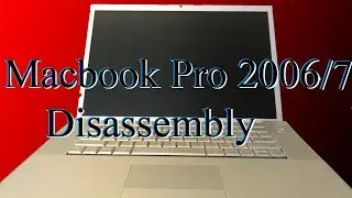 Macbook Pro 2006/7/8 disassembly [replacing hard drive]