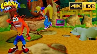 Crash Bandicoot 3: Warped in 4K HDR Gameplay