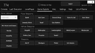 [Roblox Exploit]{774}(JAILBREAK)Lua C EXECUTION