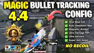 BGMI 4.4 🔥MAGIC BULLET TRACKING AUTOHEADSHOT CONFIG FILE |HIGH DAMAGE AIMBOT CONFIG BGMI 4.4
